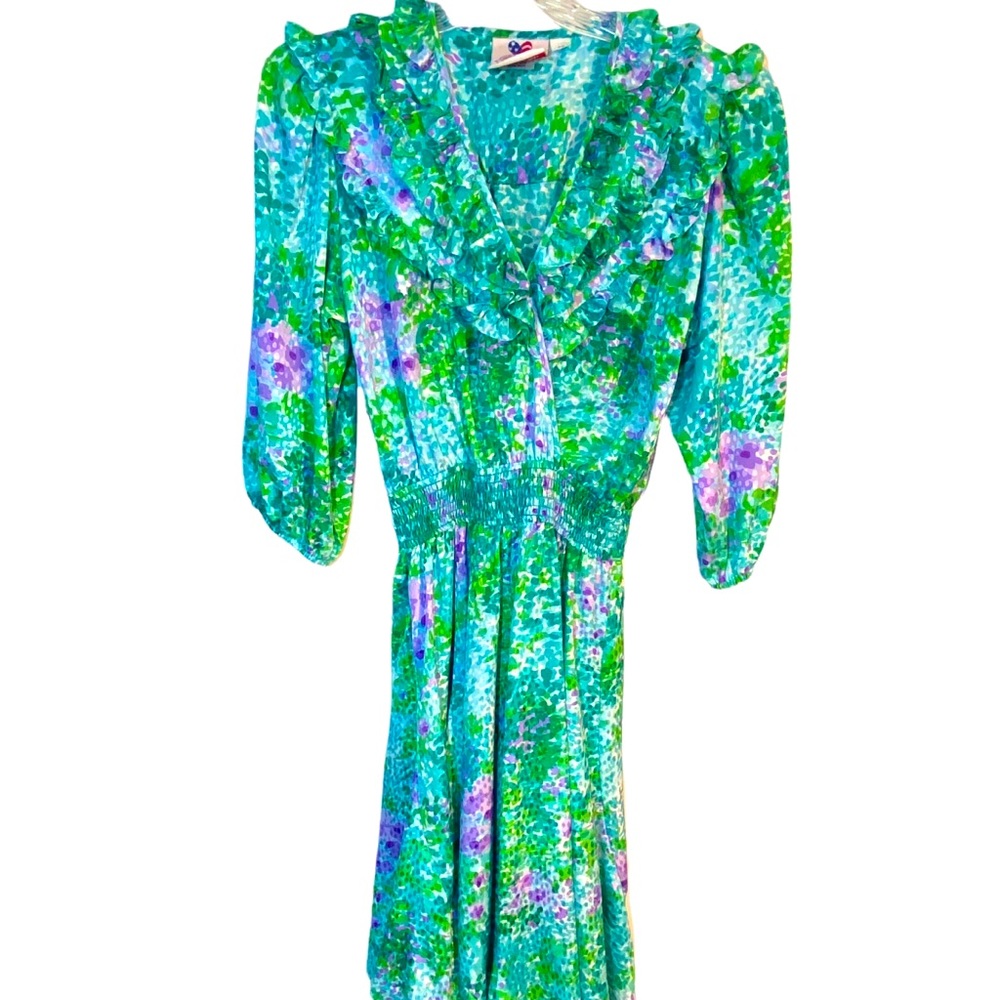 Vtg Susan Tudor Dress Sz PS